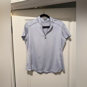 Chestnut Bay brand light purple horseback riding polo